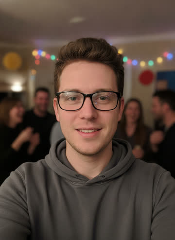 Input photo (AI-generated, not a real person)